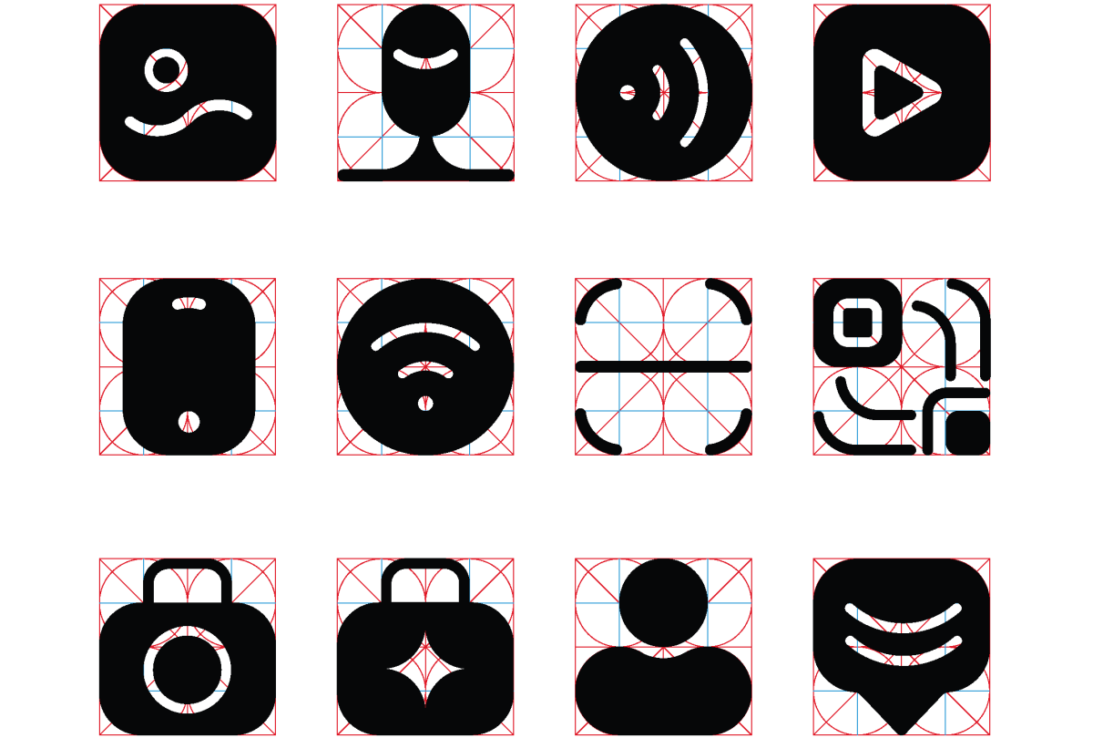 griglia icons system